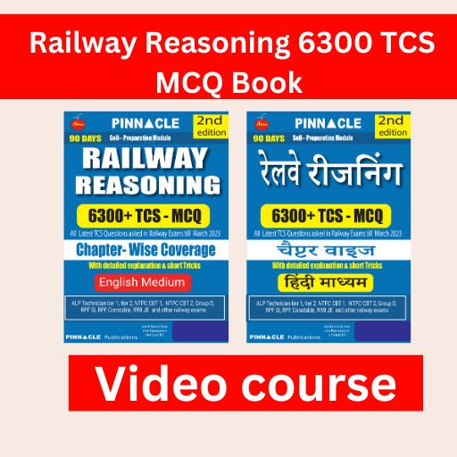 Railway Reasoning 6300 TCS MCQ Chapter wise book video course